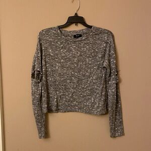 Love J Sweater w Decorative Openings in Arms - L